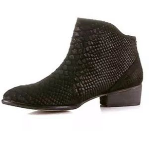 SEYCHELLES Reunited Snakeskin Brown Ankle Boots